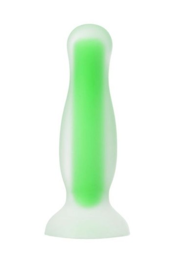 Censan Beyond Victor Glow Karanlıkta Parlayan Anal Plug Silikon Şeffaf 10 cm