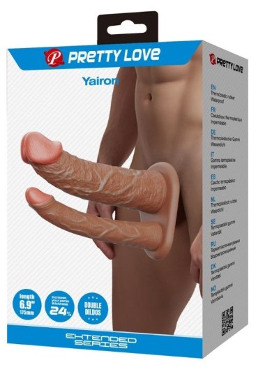 Censan Yairon Gerçek Hissiyatlı Uzatıcı Çift Penisli Penis Kılıfı