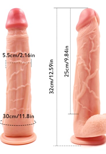 Censan 32CM Süper Realistik Gerçekçi Dildo