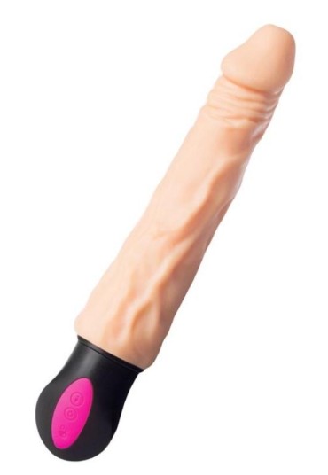 Censan Isıtmalı Realistik Vibratörü TPE Ten 25 cm