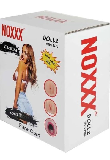 Noxx Sara Cain 3D Yüzlü Reslistik Vajina Anüslü 3 İşlevli Şişme Kadın