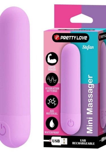 Censan Stefan Mini Massager Bullet Vibratör Mor