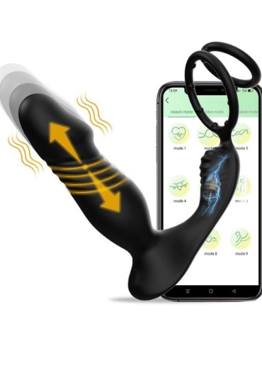 Censan 5in1 Telefon Kontrollü Titreşimli İleri Geri Vibratör