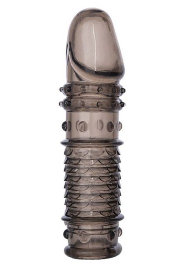 Censan XLover Penis Kılıfı TPE Siyah Şeffaf 13,5 cm
