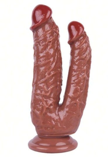 Noctis 19cm Kahverengi Çiftli Dildo No:76