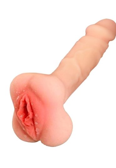 Censan Vajina Girişli Dolgulu Realistik Penis Kılıfı Mastürbatör 20CM