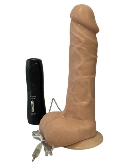 CENSAN 360 Derece Dönen 19,5cm Titreşimli Realistik Dildo