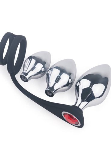 S-Hande Metal Anal Plug Seti ve Penis Halkası