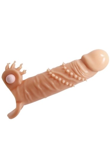 Censan 4 cm Dolgu Uzatmalı Titreşimli Penis Kılıfı