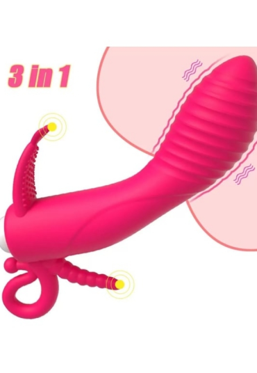 Censan Censan 3’ü 1 Arada Anal, Vajinal ve Klitoral Uyarıcı Titreşimli Vibratör