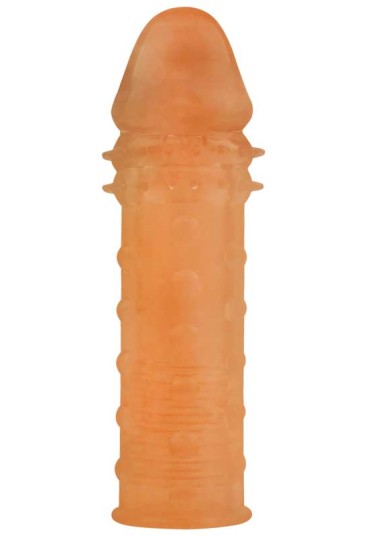 Extra Texture Sleeve Tırtıklı Penis Kılıfı - Ten Rengi