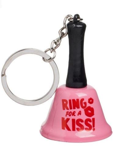 Ring for a Kiss Pembe Çan Anahtarlık