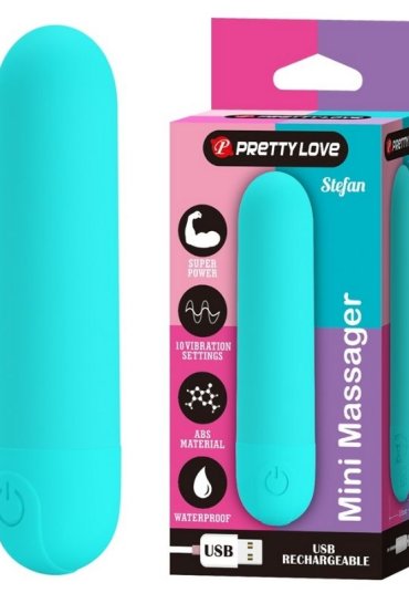 Censan Stefan Mini Massager Bullet Vibratör Mavi
