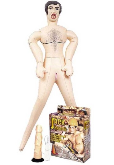 Jack Hammer Titreşimli Penisli Şişme Erkek Bebek