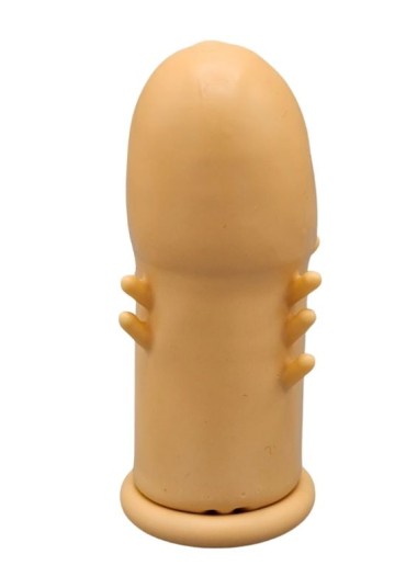 CENSAN Extender Cap Sitabella Penis Klıfı, 3.5 inç, antenli, lateks