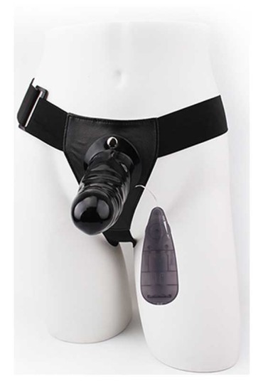 Hi Basic Penis Extender İçi Boş Titreşimli Belden Bağlamalı - Siyah