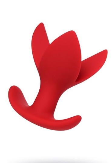 Censan Flower Genişleyen Anal Plug Kırmızı 9 cm