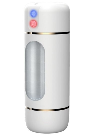 10 Mod Titreşimli Sesli Akıllı Mastürbatör Pilli Beyaz