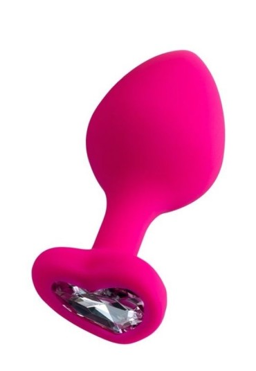 Censan Diamond Heart Anal Plug Pembe 8 cm