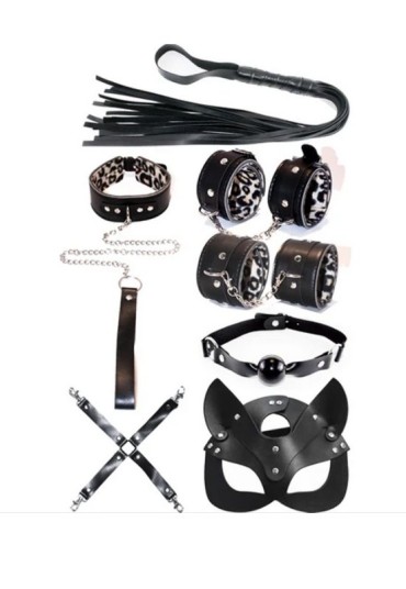 Censan Fetiş Siyah Leopar Set 7 Parça