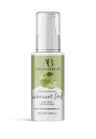 Aurora Boreale Yeşil Elma Aromalı Kayganlaştırıcı Jel 100 ML