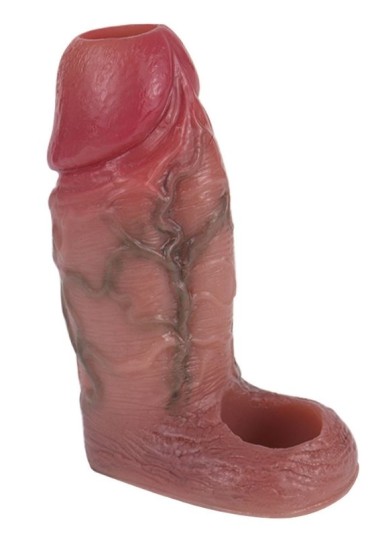 Censan Dolgulu Testis Geçmeli Ucu Açık Penis Kılıfı Model no: S8103