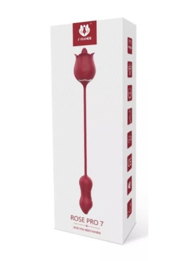 S-Hande Rose Pro 7 İleri Geri Hareket ve Dil vibratör