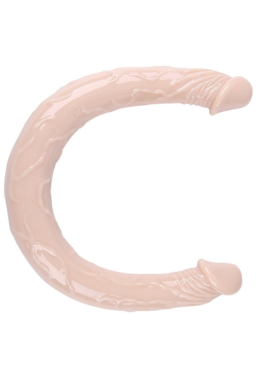Censan Çift Taraflı Esnek Dildo 40 cm – Gerçekçi Dokulu Ten Renk
