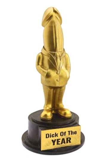 Dick Of The Year – Esprili Masaüstü Ödül Heykeli Model 2