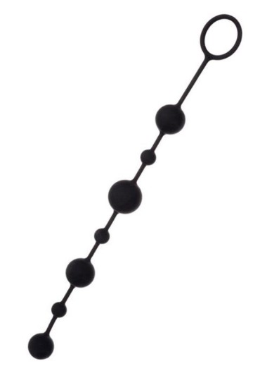 CENSAN Coron Anal Boncuk Silikon Siyah 35,9cm