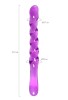 Censan Çift taraflı Jel Dildo Tanza, TPE, mor, 27,5 cm