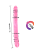 Noctis 46cm Pembe Çift Taraflı Dildo No:88