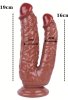 Noctis 19cm Kahverengi Çiftli Dildo No:76