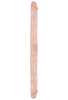 Censan Çift Taraflı Esnek Dildo 34 cm – Gerçekçi Dokulu ten Renk