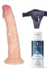Censan Belden Bağlamalı Kayganlaştırıcı Set Noctis 21cm Realistik Dildo No:77