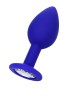Censan Brilliant Anal Plug Mavi beyaz kristalli 7 cm 26 g