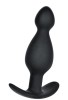 CENSAN Anal Plug boyut M silikon siyah 11,5 cm