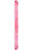Censan Çift Taraflı Esnek Dildo 34 cm – Gerçekçi Dokulu Kırmızı Renk