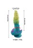 Censan Yeşil Mavi Canavar Dildo Model 2