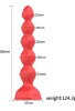 Censan Telefon Kontrollü Haley Rose Pulled Beads Anal Plug – Kırmızı