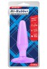 Hi-Rubber Şeffaf Jel Anal Tıkaç - Mor 14cm