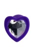 Censan Diamond Heart Anal Plug Mor 7 cm 18 g