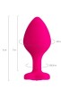 Censan Diamond Heart Anal Plug Pembe 8 cm