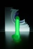 Censan Beyond Clark Glow Gece Parlayan Yeşil Dildo Silikon Şeffaf 22 cm