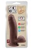 Sex Lure Kıkırdaklı Gerçekçi Dildo - 17.5cm Zenci