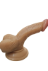 Gerçekçi Testisli Melez Dildo 15.5 cm