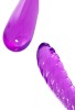 CENSAN Çift Taraflı Jel Dildo Frica, TPE, mor, 23 cm