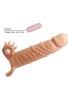 Censan 4 cm Dolgu Uzatmalı Titreşimli Penis Kılıfı