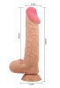 Censan Ortan 9.4 İnç Kıkırdak Yapılı Gerçek Deri Yapılı Dildo