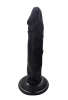 Gerçekçi Testissiz Siyah Dildo 21 cm
